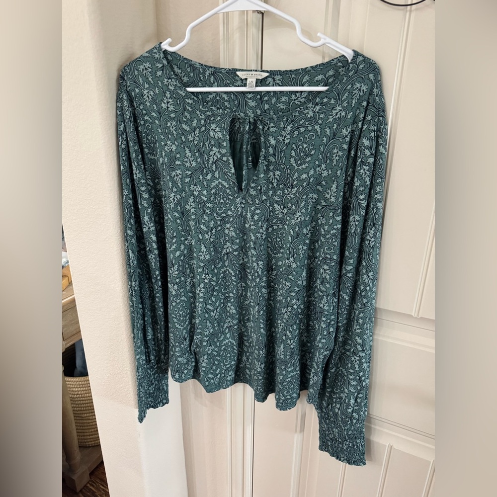 Lucky brand long sleeve NWT top
